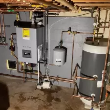 High efficiency boiler with indirect